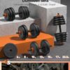 FEIERDUN Adjustable Dumbbells, 20/30/40/45/70/90lbs Free Wei...
