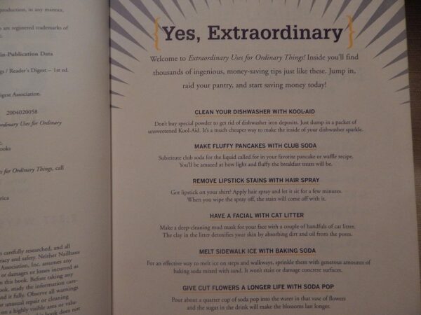 Extraordinary Uses For Ordinary Things