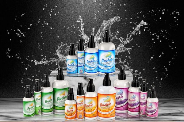 Flushie Pre-Toilet Spray for Travel - Toilet Deodorizer & Po...