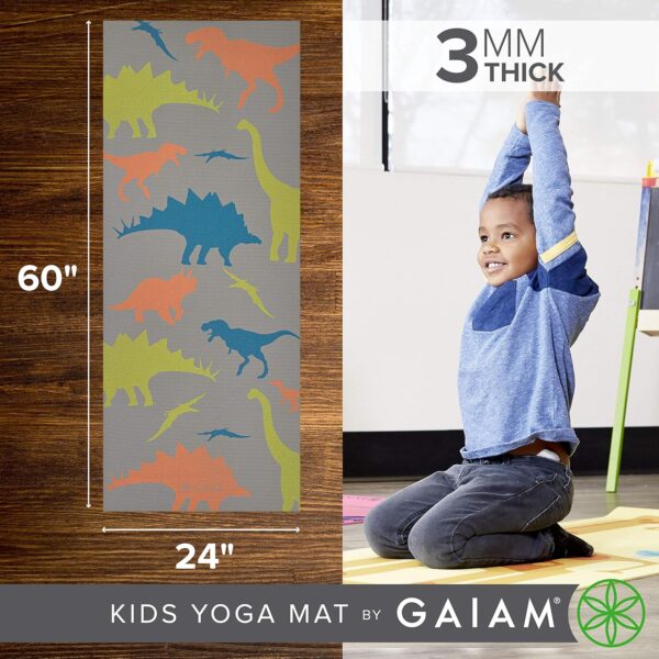 Gaiam Kids Yoga Mat Exercise Mat, Yoga for Kids with Fun Pri...