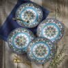 Euro Ceramica Zanzibar Collection 16 Piece Dinnerware Set Ki...
