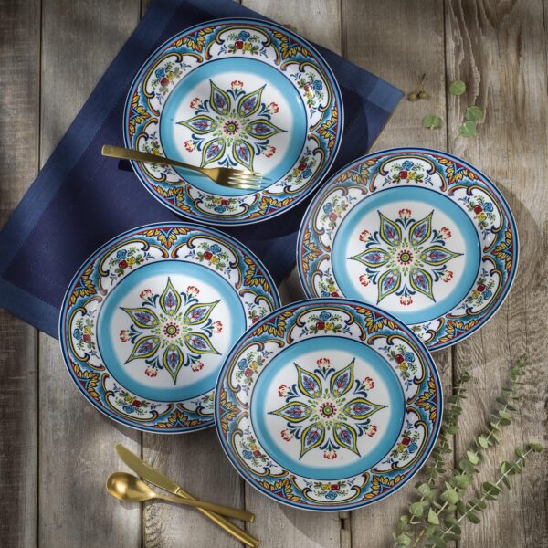 Euro Ceramica Zanzibar Collection 16 Piece Dinnerware Set Ki...